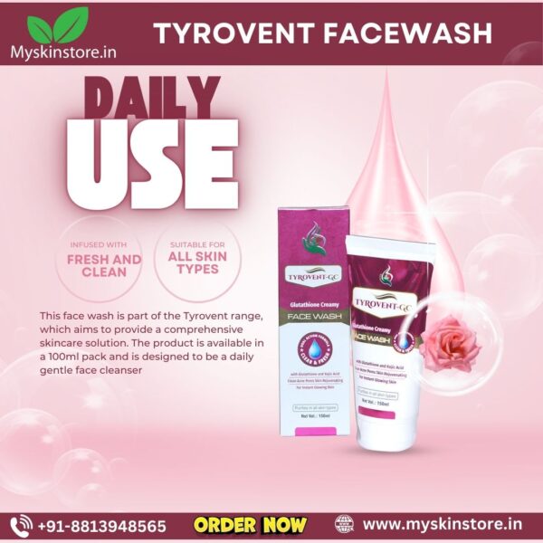 TYROVENT FACEWASH for skin use