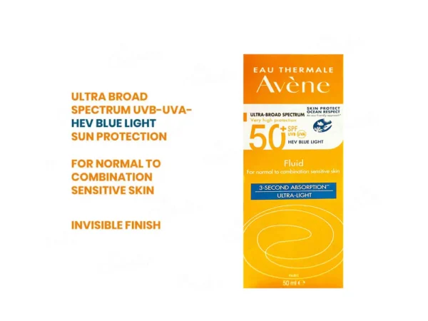 AVENE ULTRA LIGHT SUNSCREEN FLUID SPF 50 - Image 7