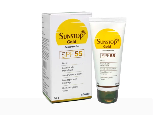 SUNSTOP GOLD SUNSCREEN GEL SPF 55PA+++