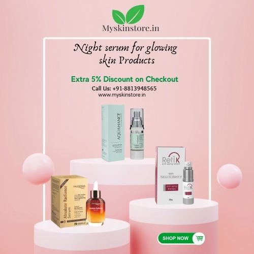 Night serum for glowing skin Products
