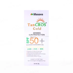 TANCROSS GOLD SILICON SUSNCREEN GEL SPA 50+