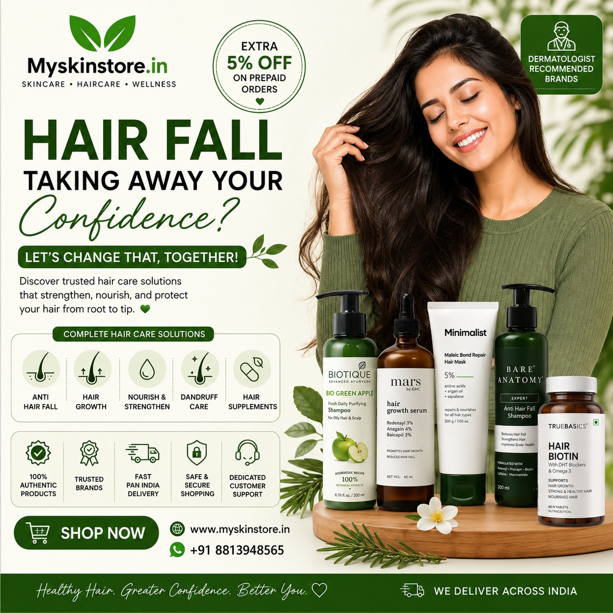 Hair Fall Solutions and Hair Care Products Online